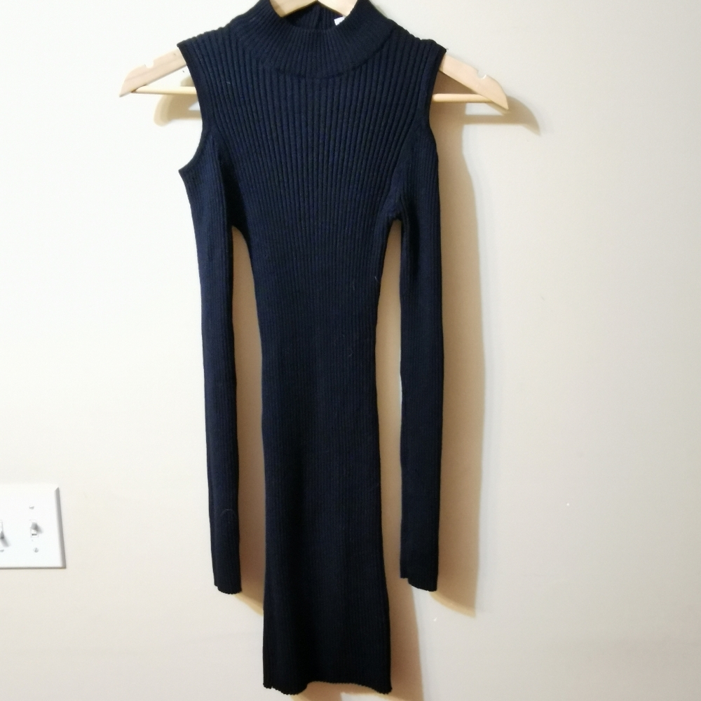 Poof!, S, Black, CutOut Dress